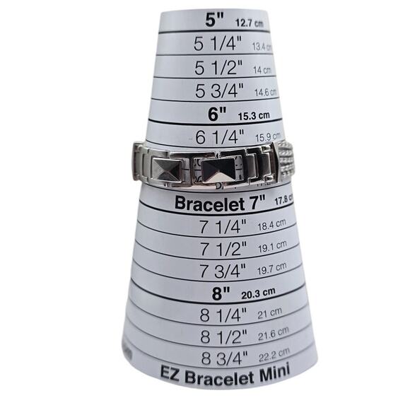 Anne Klein Diamond Accent Watch | Pink Dial & Multi-Strand Silver-Tone Bracelet - Picture 8 of 8